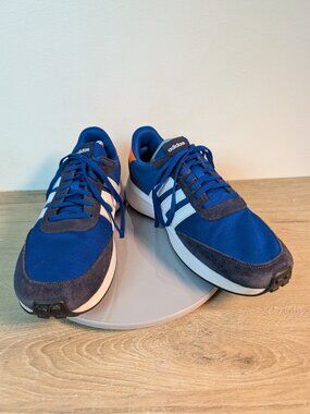 Adidas Run 70s Shoes Mens 11 Blue White Running Athletic Sneakers Trainers